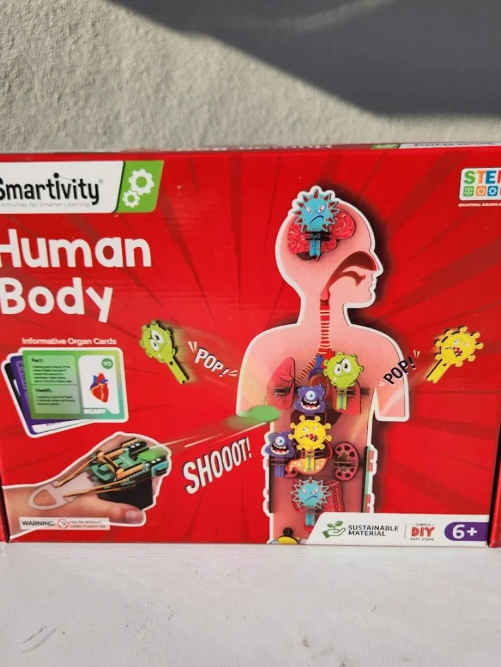 New Smartivity Human Body DIY Stem Kit Set Science Experiment Anatomy Biology 3D